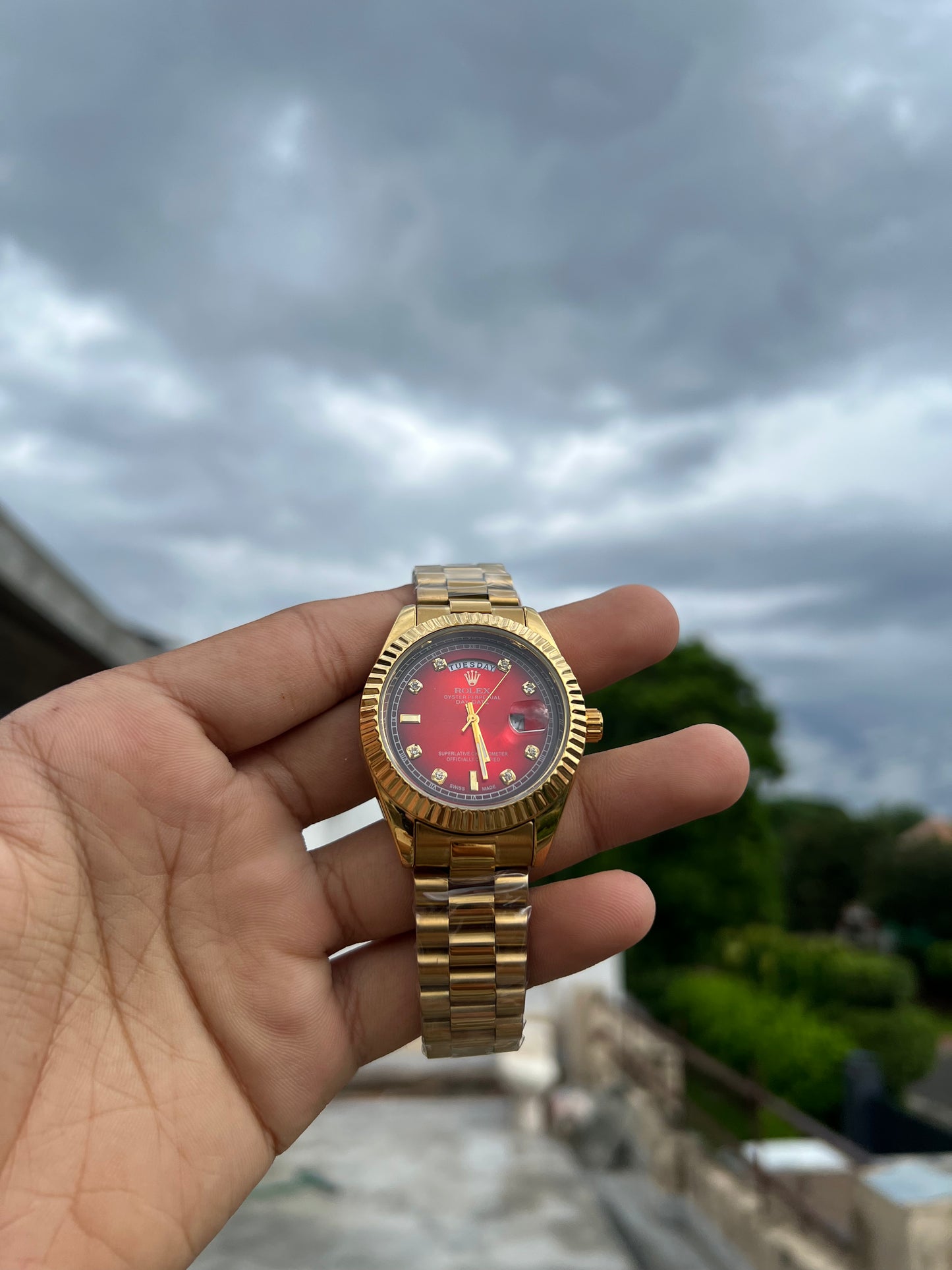 Rolex Red Stella Dial Day-Date Ref. 18238 Presidential
