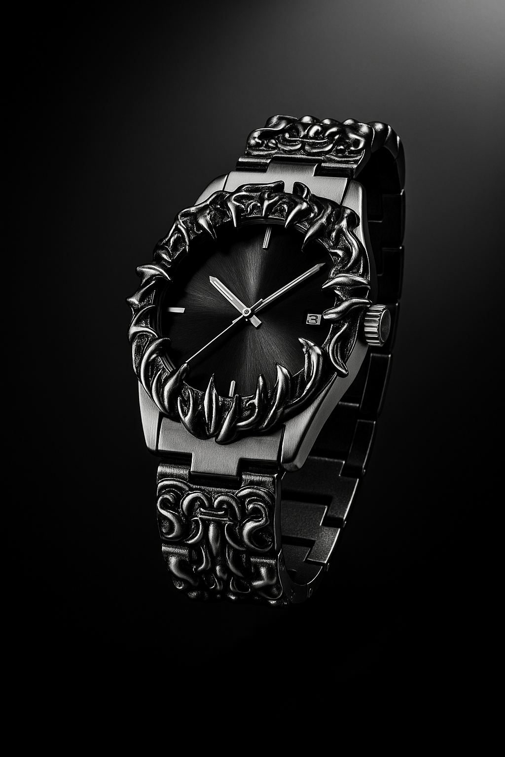 Alabaster Watch – Black Stainless Steel Timepiece